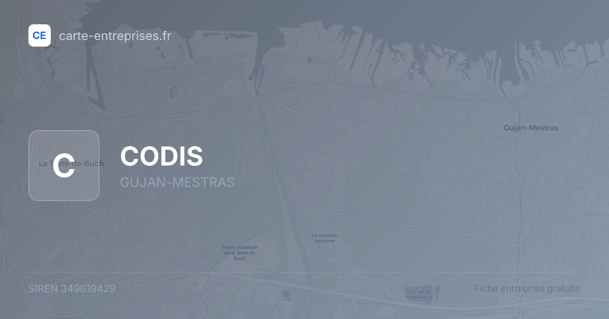 CODIS — 349619429 — fiche entreprise