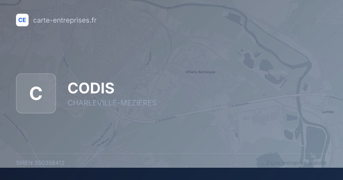 CODIS — 350358412 — fiche entreprise