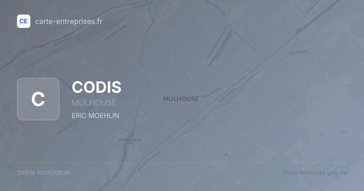 CODIS — 400970836 — fiche entreprise