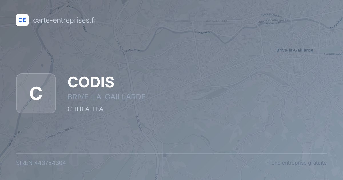 CODIS — 443754304 — fiche entreprise