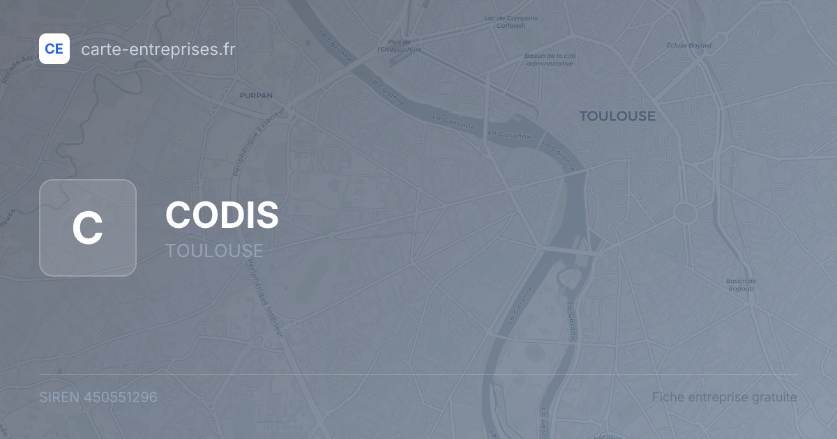 CODIS — 450551296 — fiche entreprise