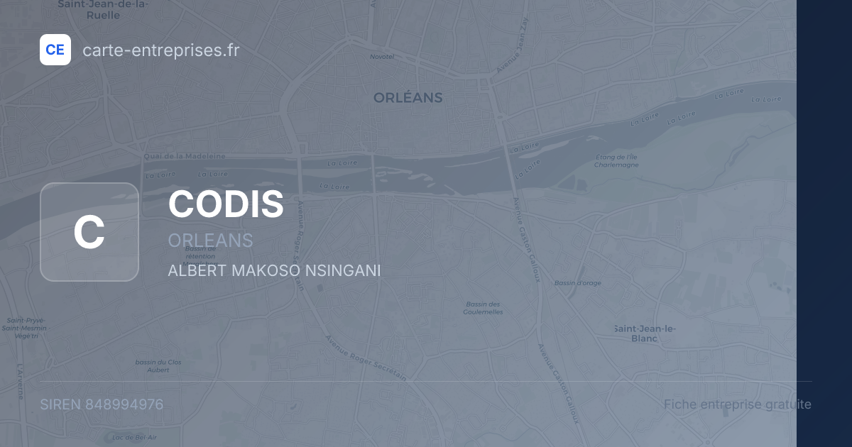 CODIS — 848994976 — fiche entreprise