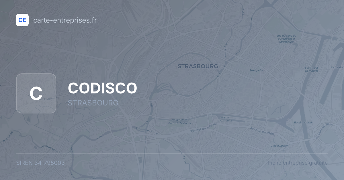 CODISCO — 341795003 — fiche entreprise