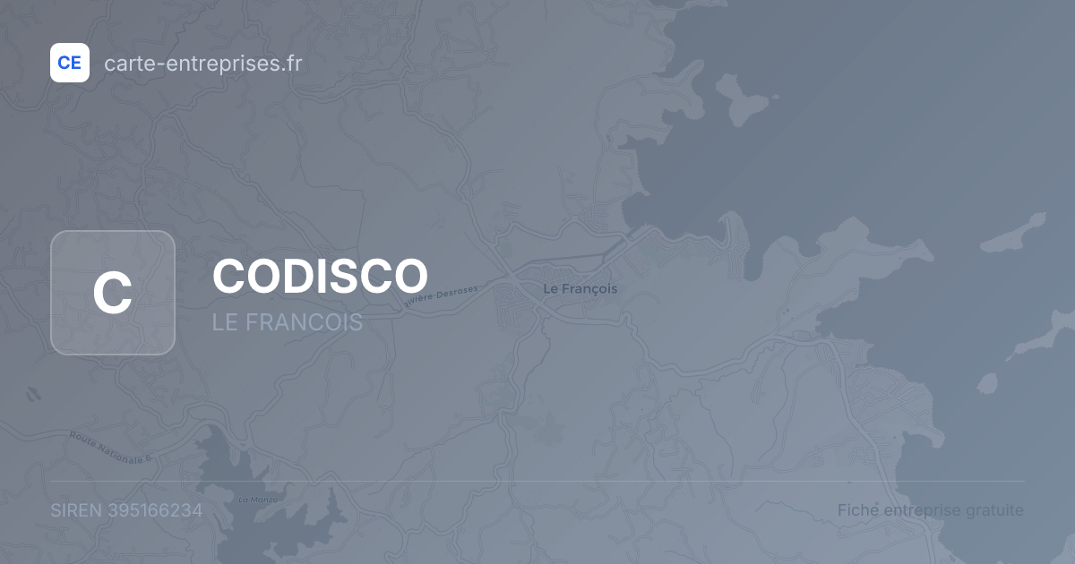 CODISCO — 395166234 — fiche entreprise