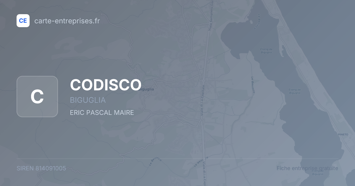 CODISCO — 814091005 — fiche entreprise