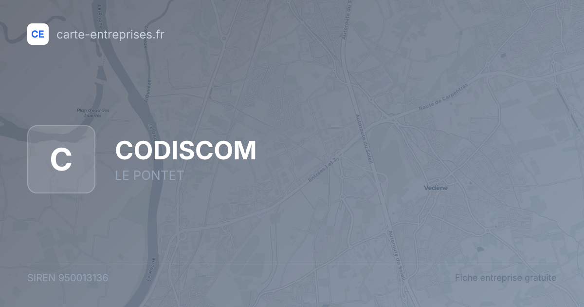 CODISCOM — 950013136 — fiche entreprise