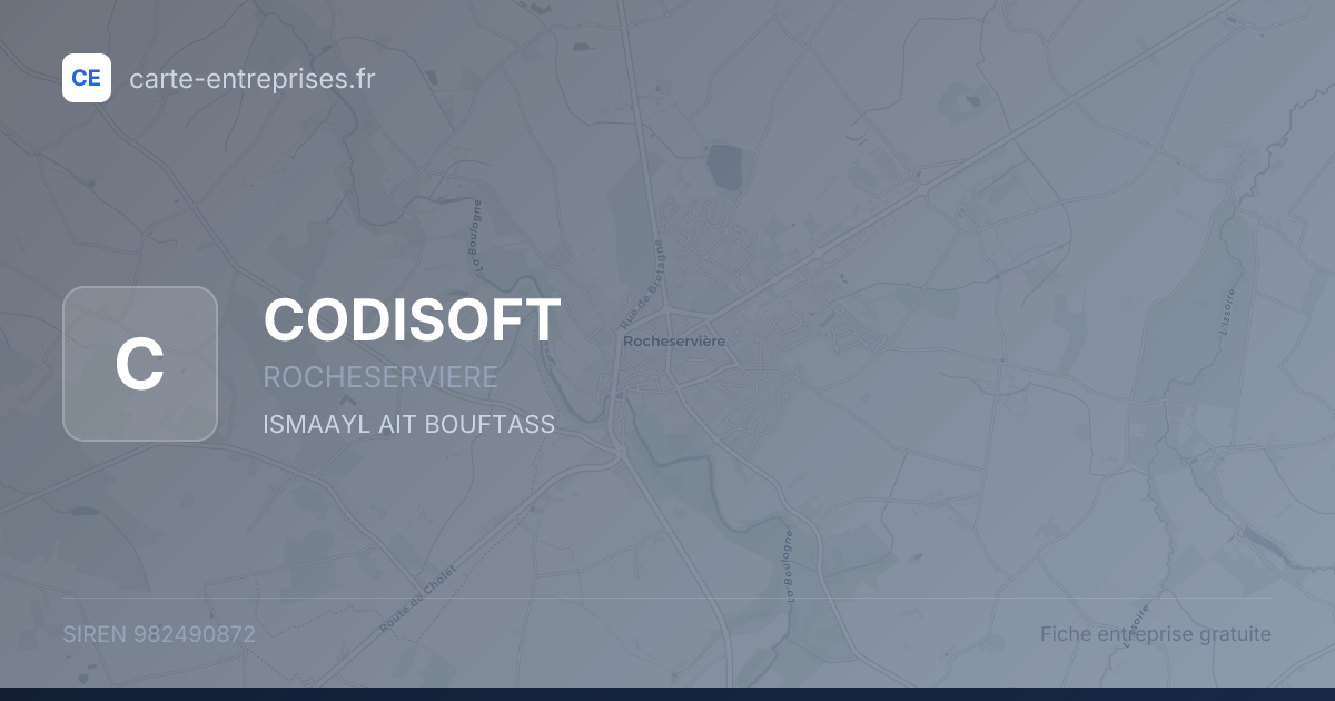 CODISOFT — 982490872 — fiche entreprise