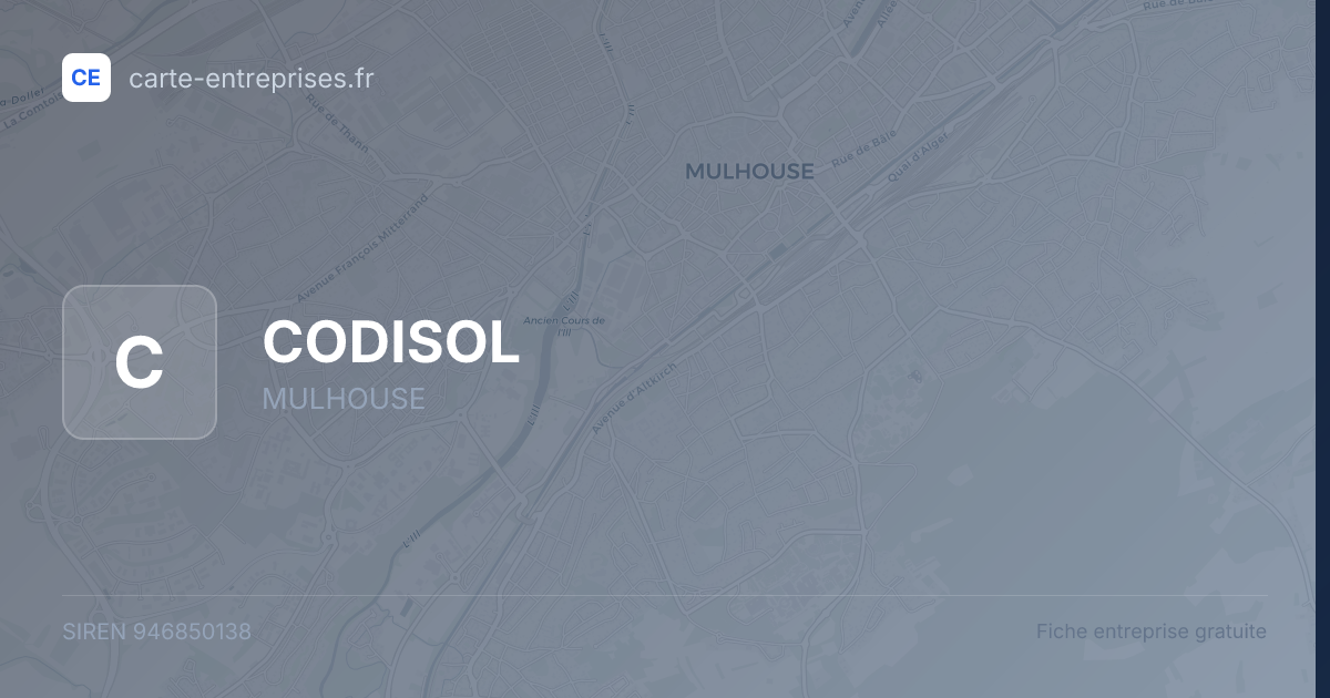 CODISOL — 946850138 — fiche entreprise