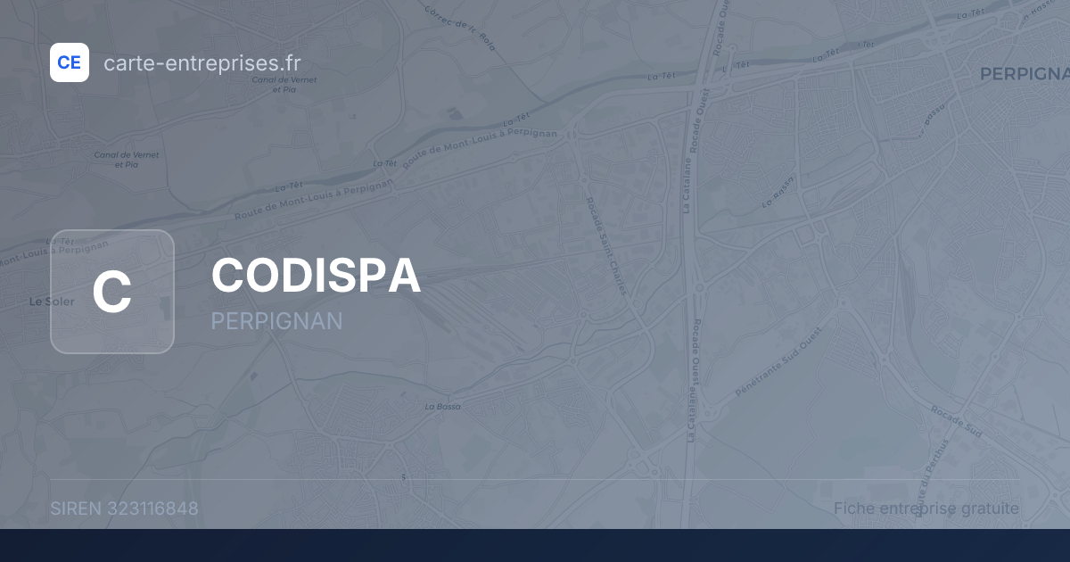 CODISPA — 323116848 — fiche entreprise