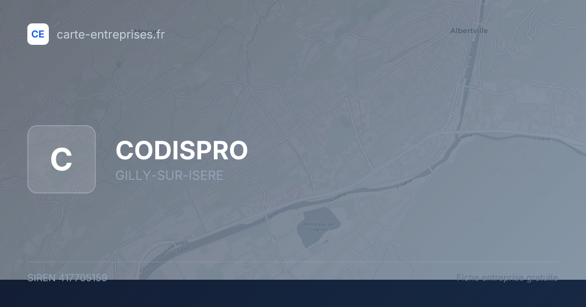 CODISPRO — 417705159 — fiche entreprise