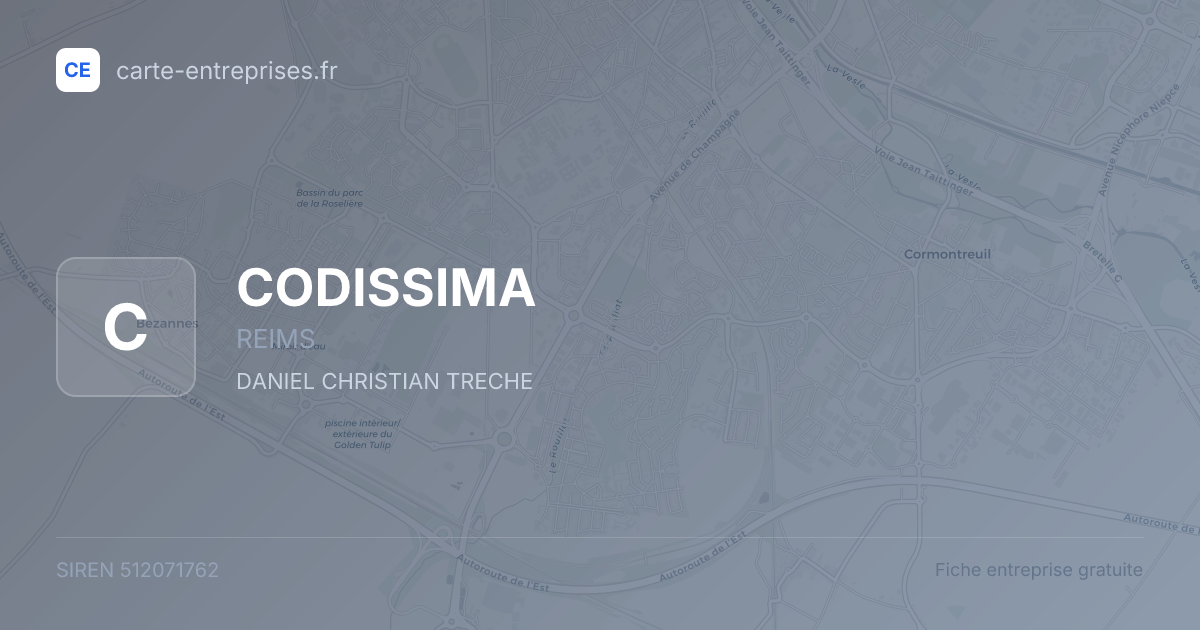 CODISSIMA — 512071762 — fiche entreprise