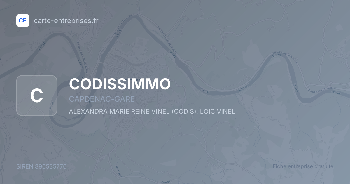 CODISSIMMO — 890535776 — fiche entreprise