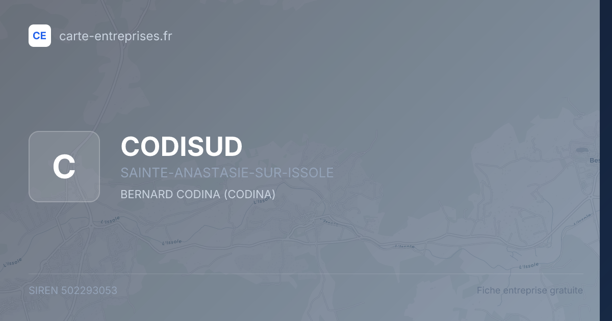 CODISUD — 502293053 — fiche entreprise