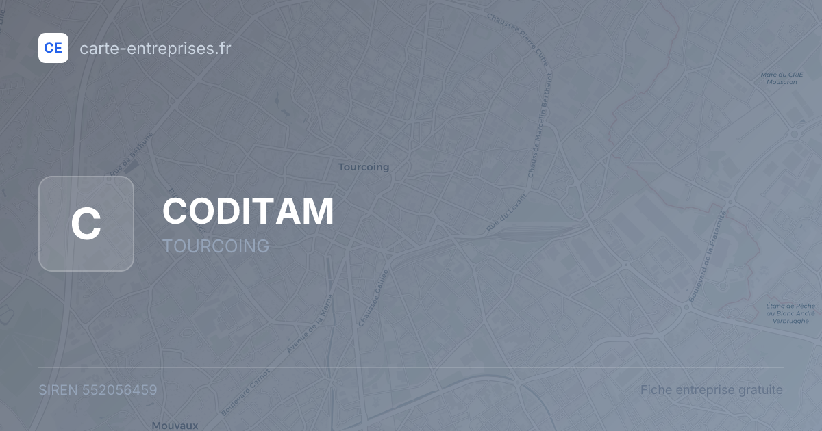 CODITAM — 552056459 — fiche entreprise