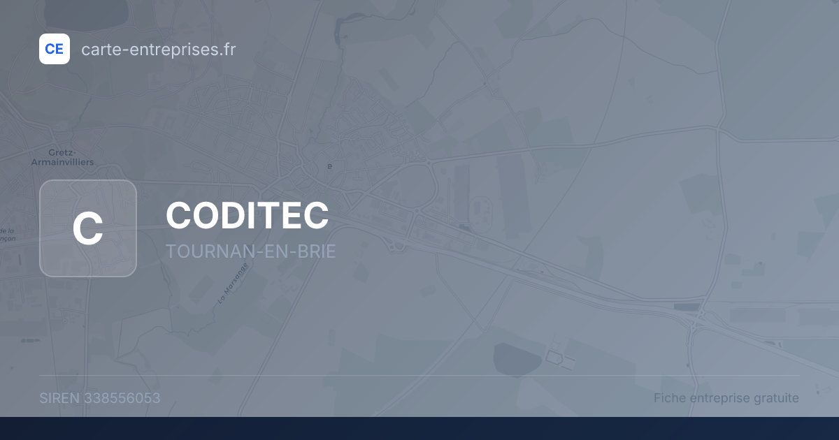 CODITEC — 338556053 — fiche entreprise
