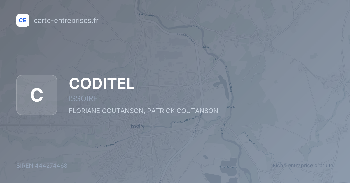 CODITEL — 444274468 — fiche entreprise