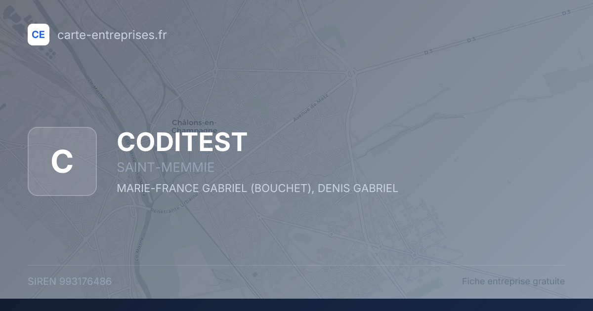 CODITEST — 993176486 — fiche entreprise
