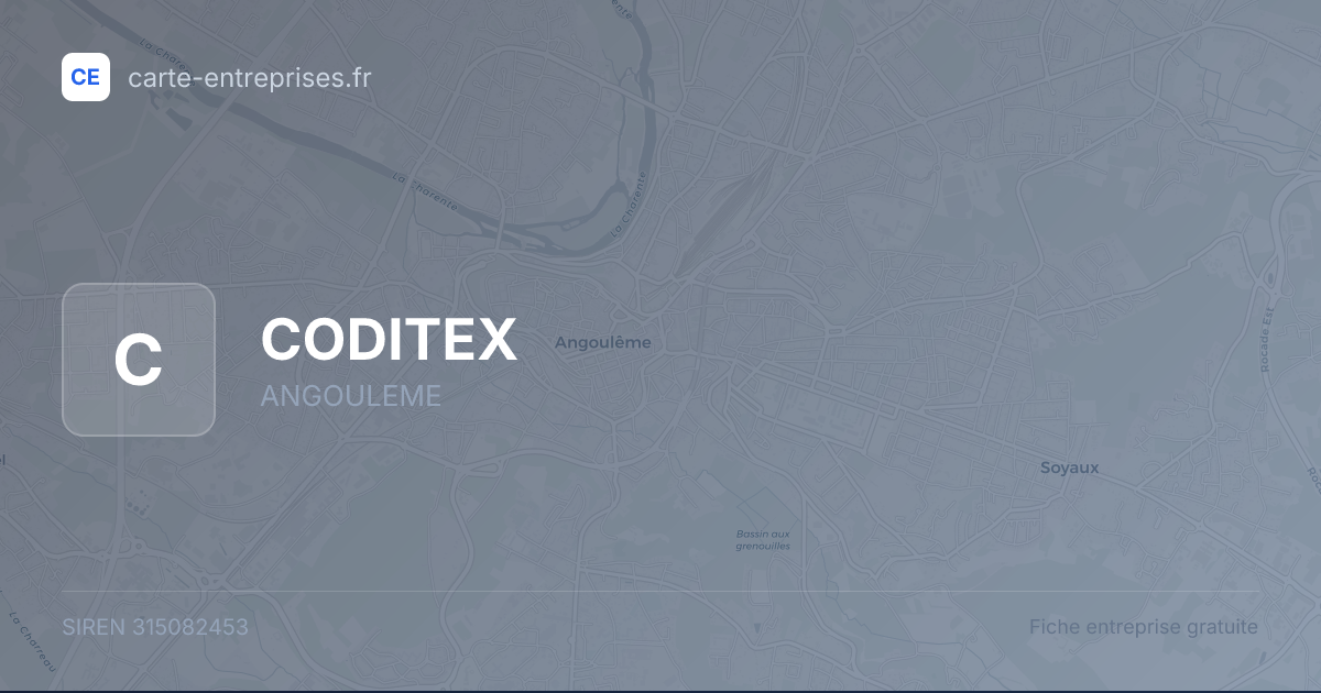 CODITEX — 315082453 — fiche entreprise