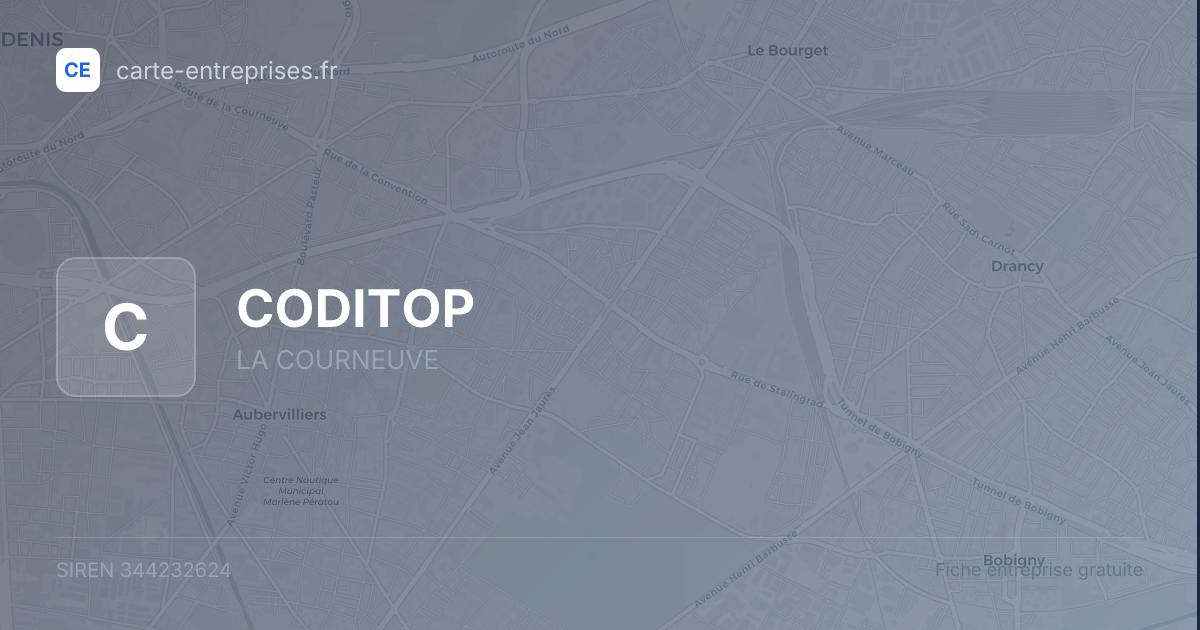 CODITOP — 344232624 — fiche entreprise