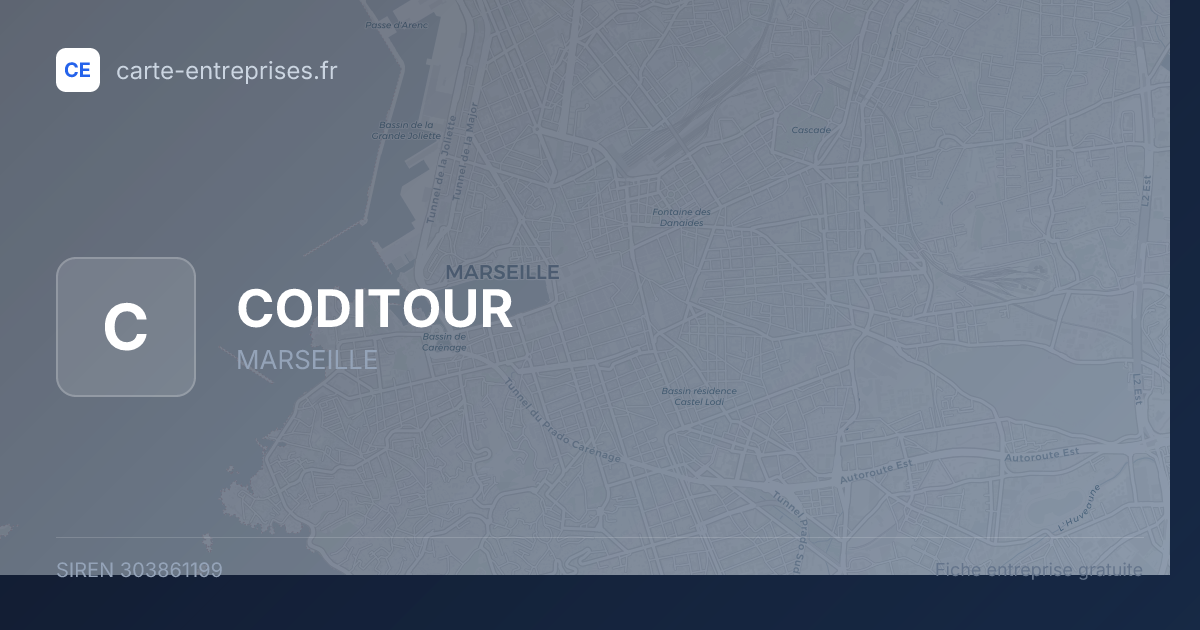 CODITOUR — 303861199 — fiche entreprise