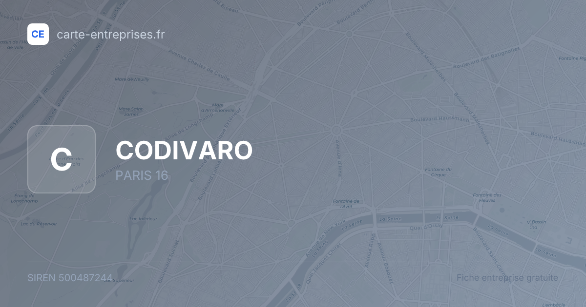 CODIVARO — 500487244 — fiche entreprise