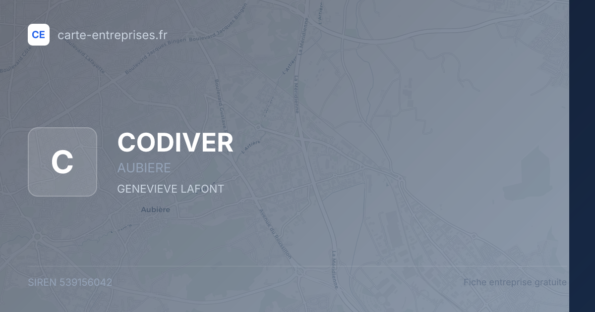 CODIVER — 539156042 — fiche entreprise