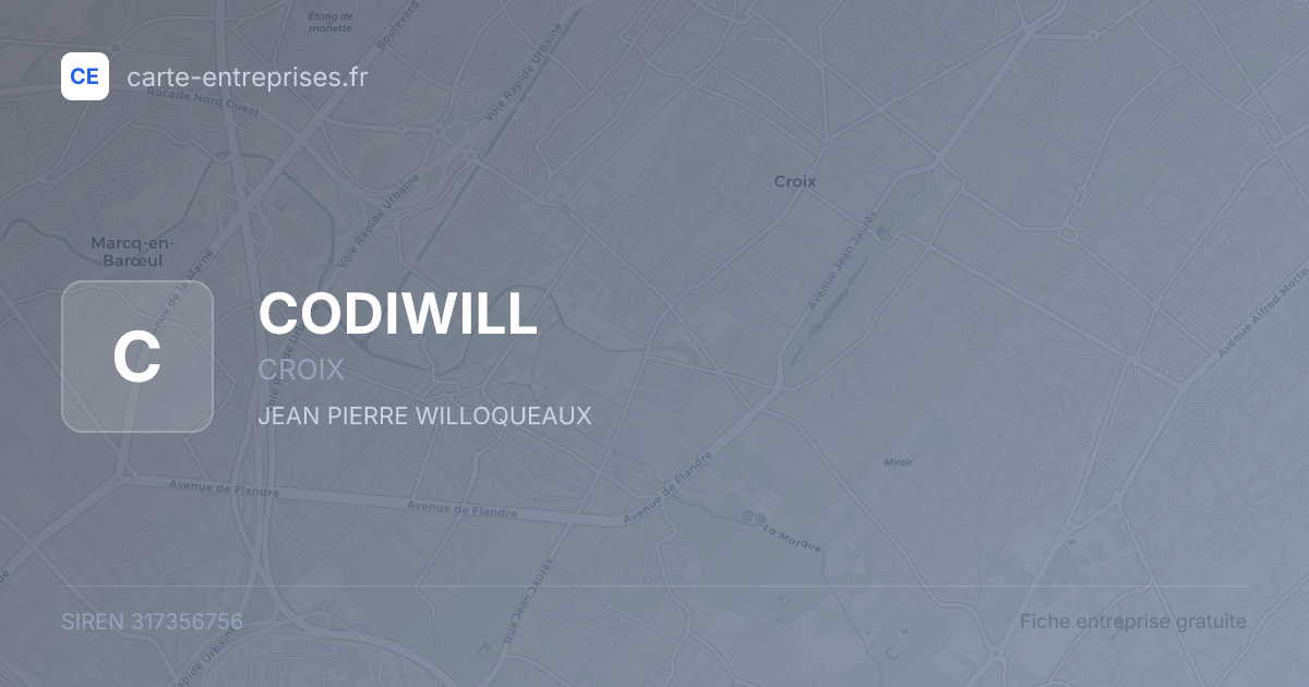 CODIWILL — 317356756 — fiche entreprise