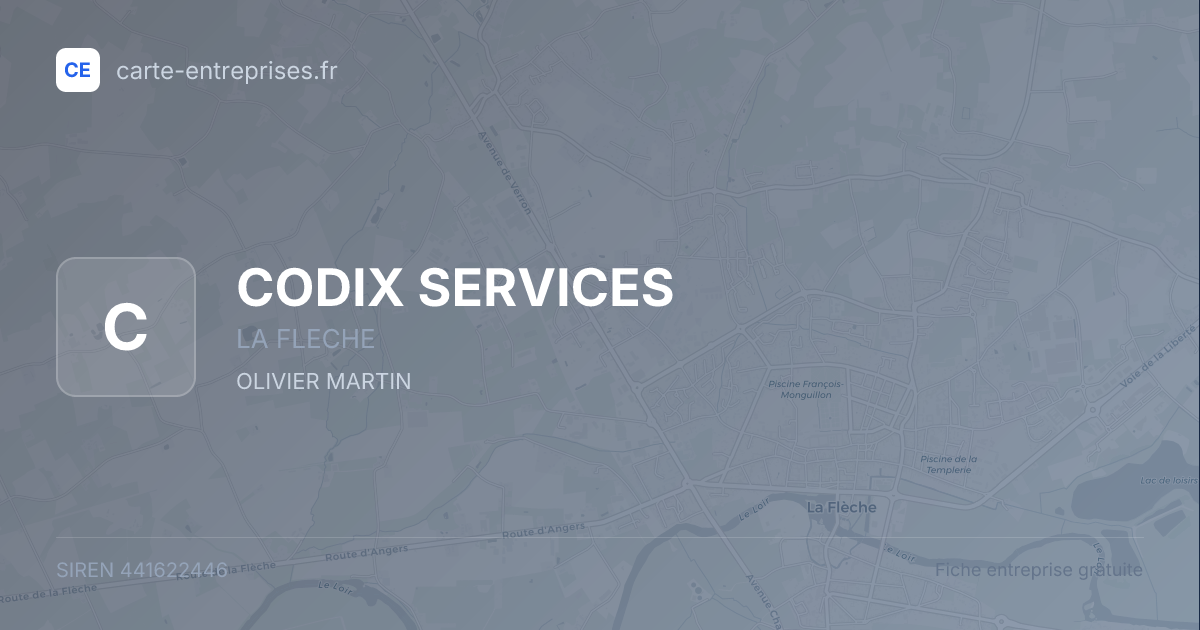 CODIX SERVICES — 441622446 — fiche entreprise