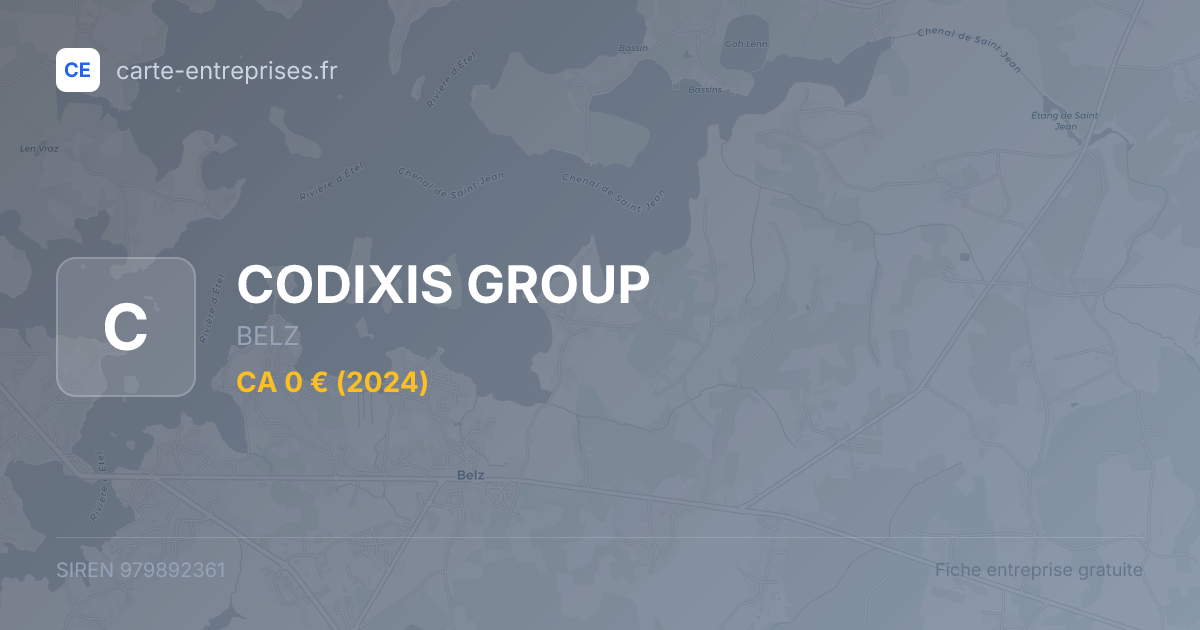 CODIXIS GROUP — 979892361 — fiche entreprise