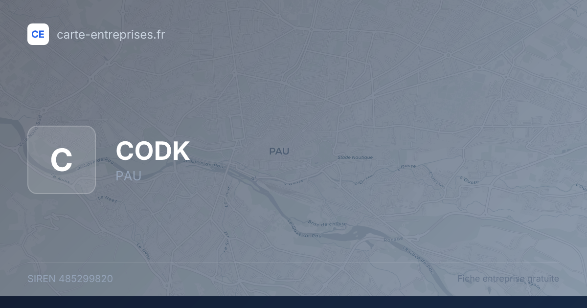 CODK — 485299820 — fiche entreprise