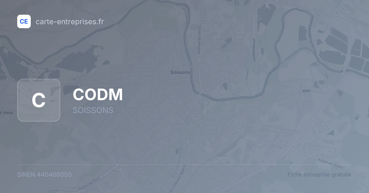 CODM — 440466050 — fiche entreprise