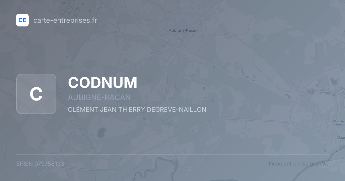 CODNUM — 979758133 — fiche entreprise