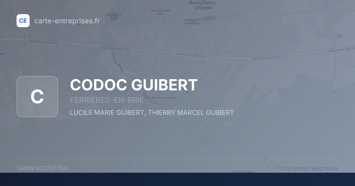 CODOC GUIBERT — 902757764 — fiche entreprise