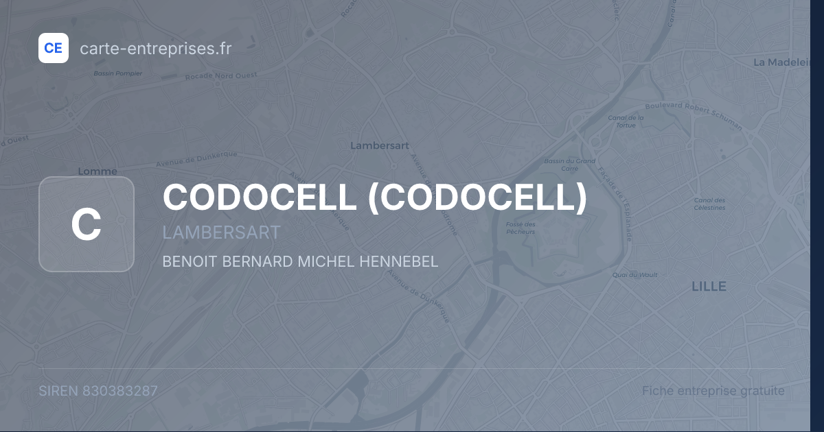 CODOCELL — 830383287 — fiche entreprise