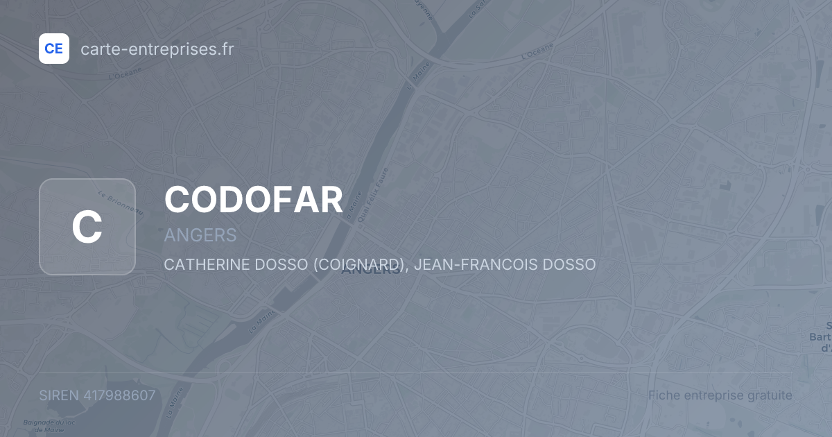 CODOFAR — 417988607 — fiche entreprise