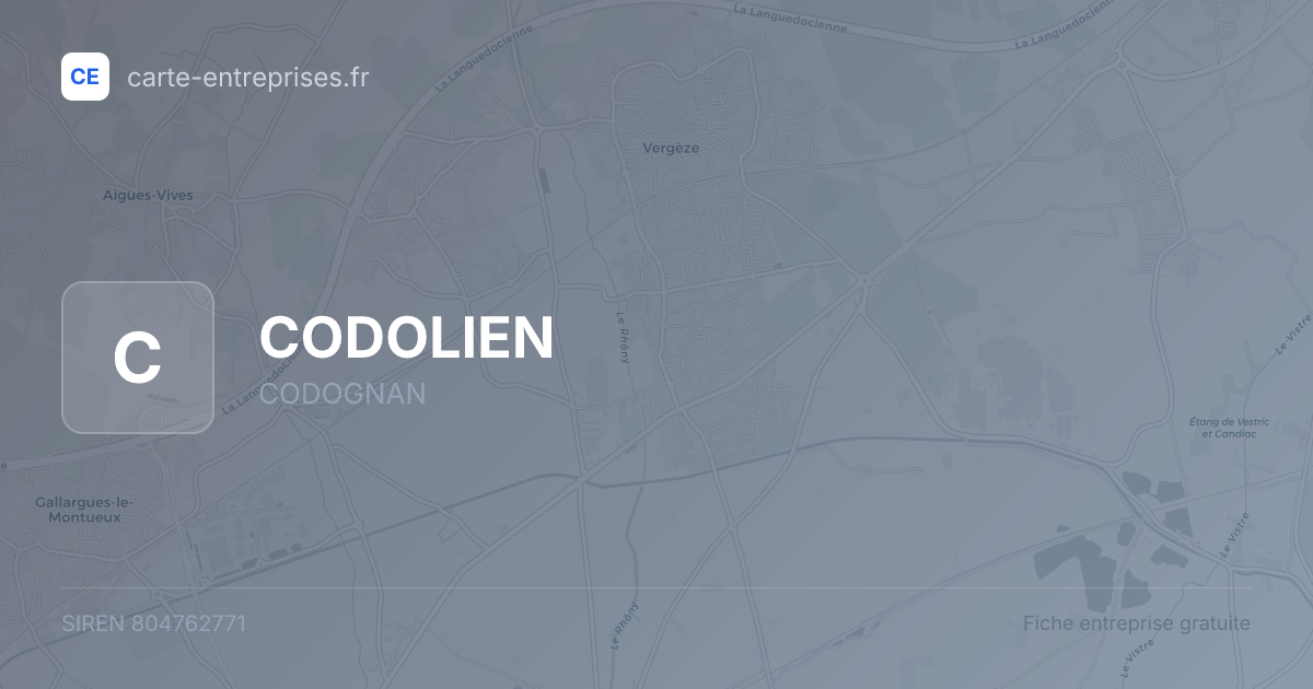 CODOLIEN — 804762771 — fiche entreprise