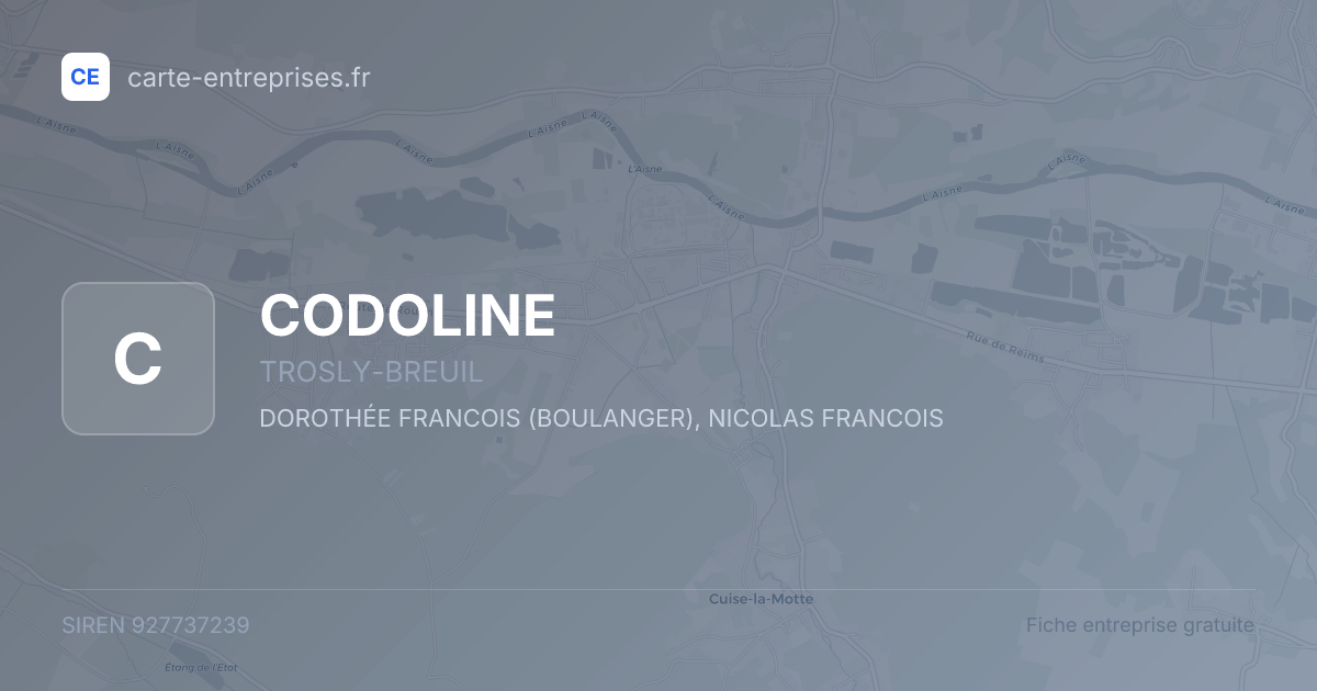 CODOLINE — 927737239 — fiche entreprise
