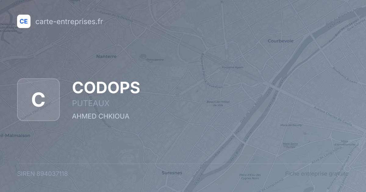 CODOPS — 894037118 — fiche entreprise