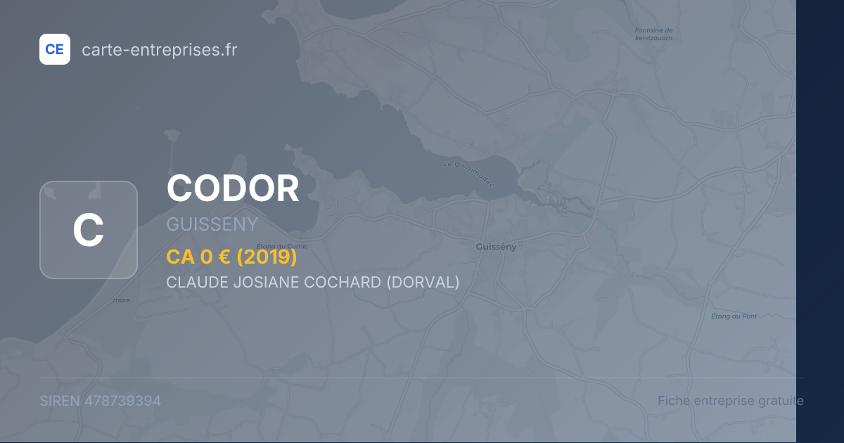 CODOR — 478739394 — fiche entreprise