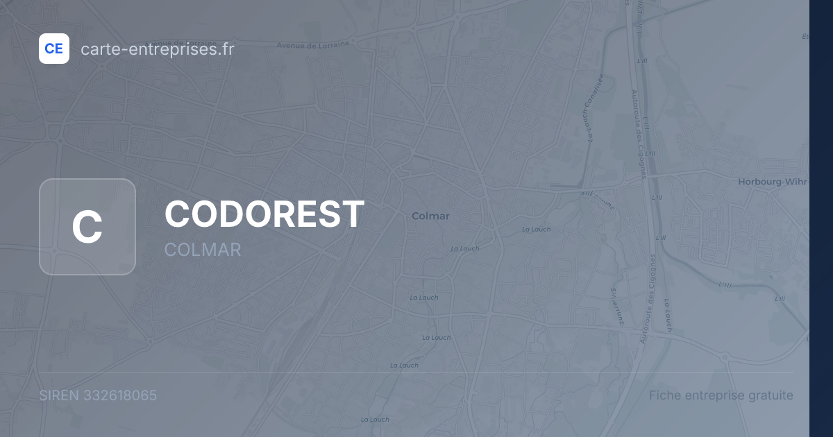 CODOREST — 332618065 — fiche entreprise