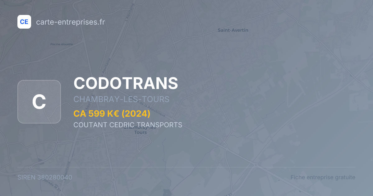 CODOTRANS — 380280040 — fiche entreprise