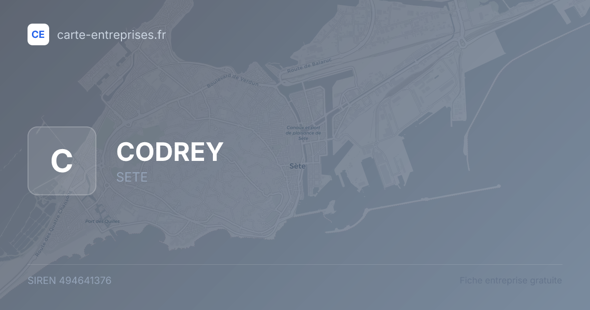 CODREY — 494641376 — fiche entreprise
