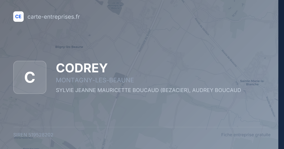 CODREY — 519528202 — fiche entreprise
