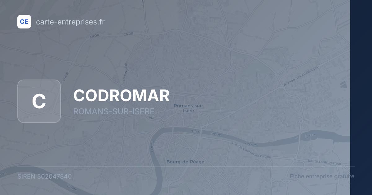 CODROMAR — 302047840 — fiche entreprise