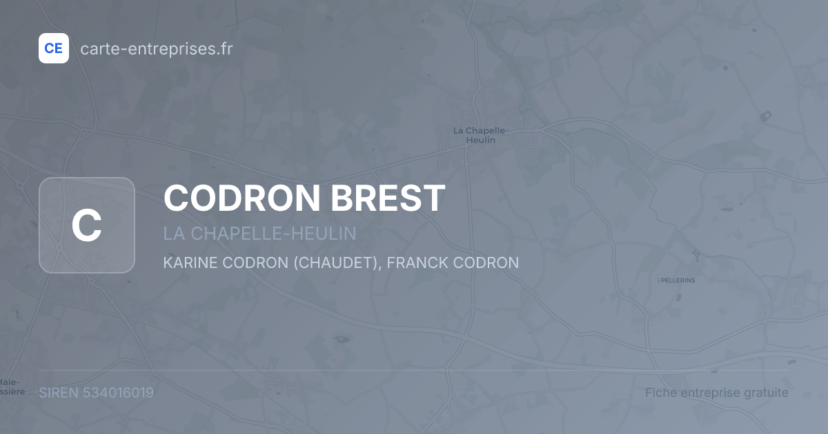 CODRON BREST — 534016019 — fiche entreprise