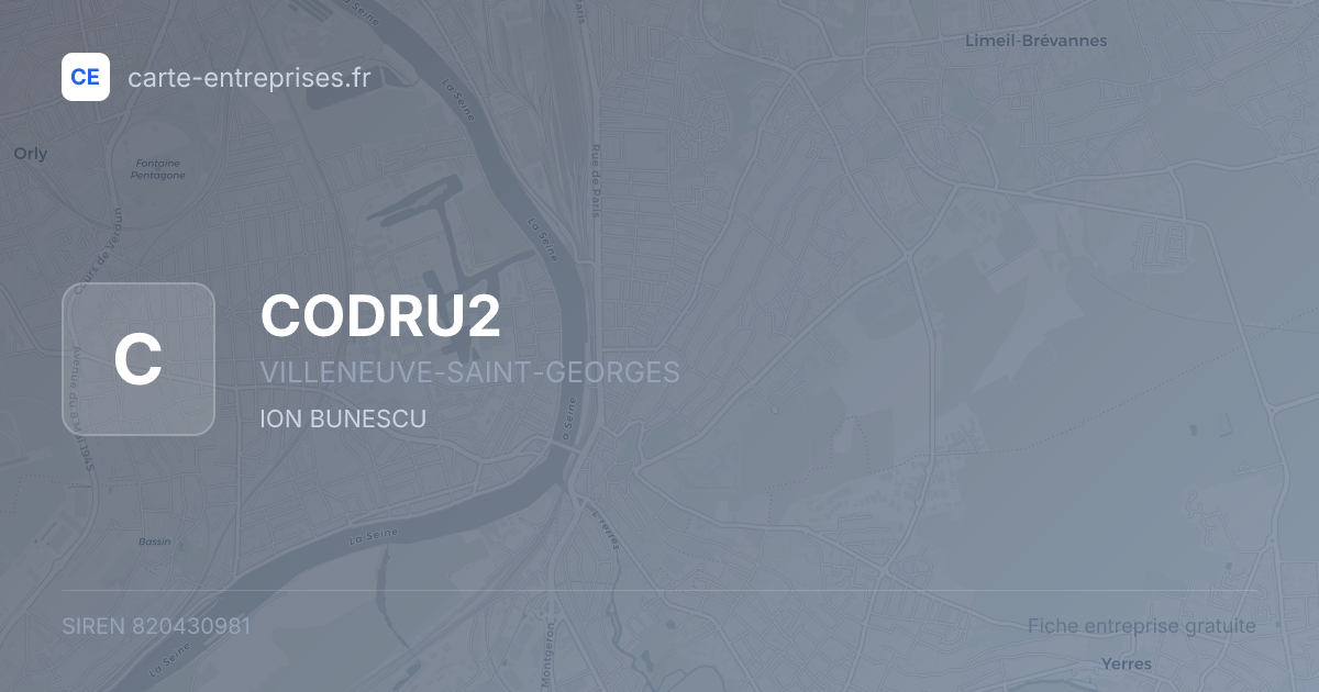 CODRU2 — 820430981 — fiche entreprise