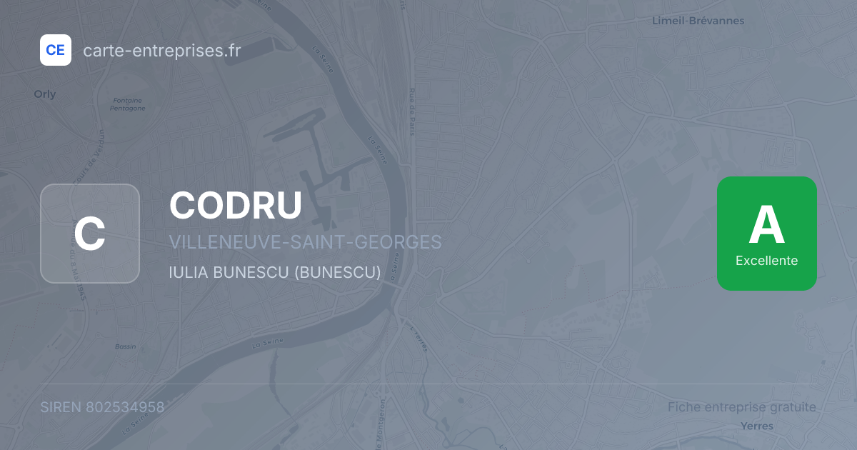 CODRU — 802534958 — fiche entreprise