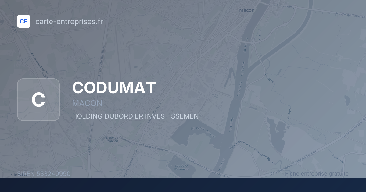 CODUMAT — 533240990 — fiche entreprise