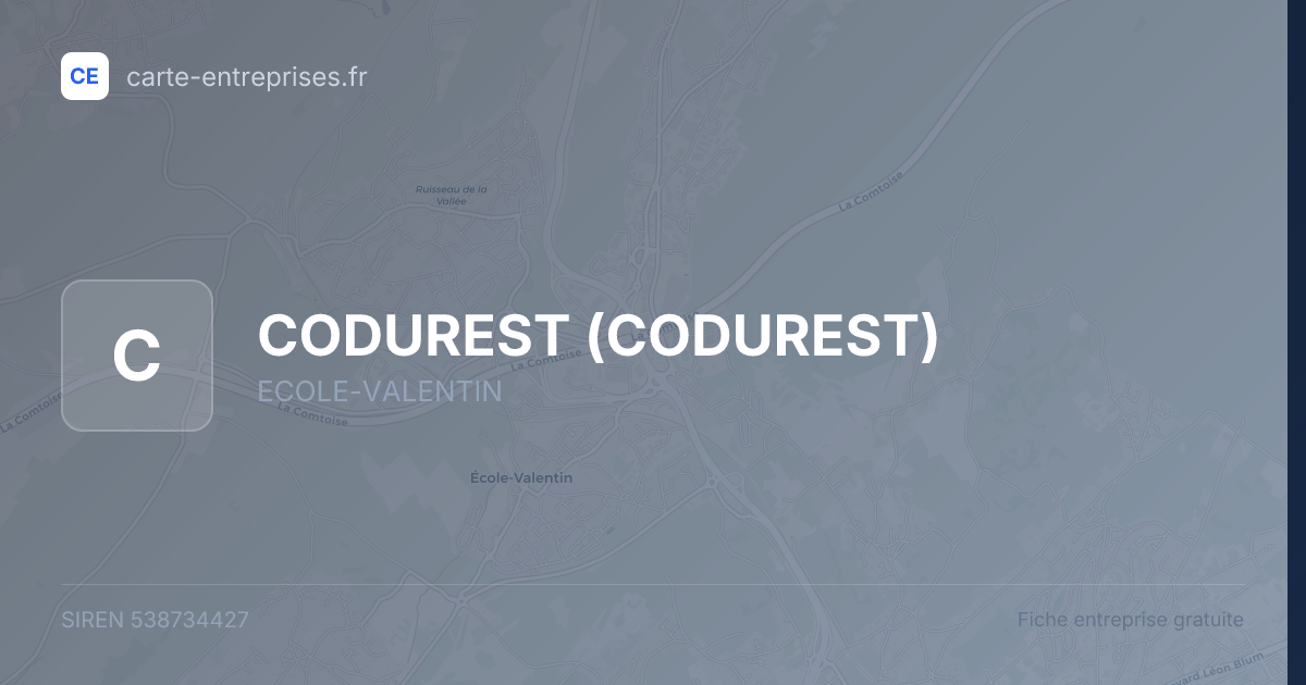 CODUREST — 538734427 — fiche entreprise