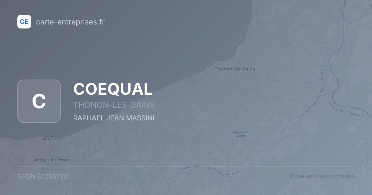 COEQUAL — 852067131 — fiche entreprise